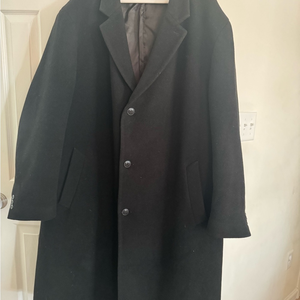 Men's Black Overcoat